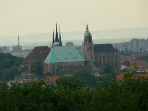 Erfurt in der Abendsonne